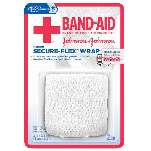 Band Aid Secure Flex Wrap, Medium 2 Inch X 2.5 Yards - 1 Ea